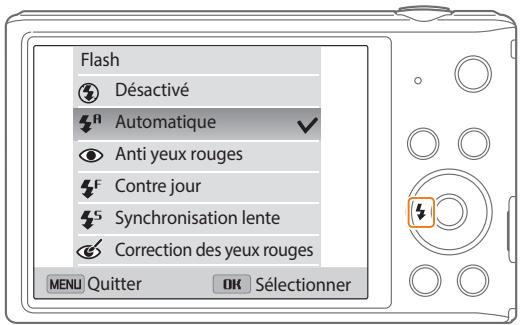 SAMSUNG ST73 - Utilisation du flash - 1