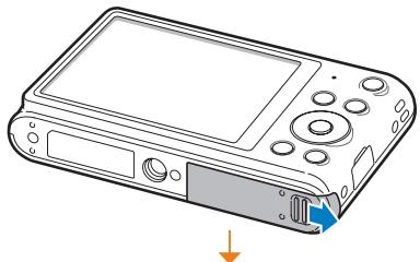 SAMSUNG ST73 - Insertion de la batterie et de la carte mémoire - 1