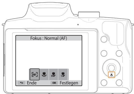 SAMSUNG WB2100 - Ändern der Fokusoption - 1