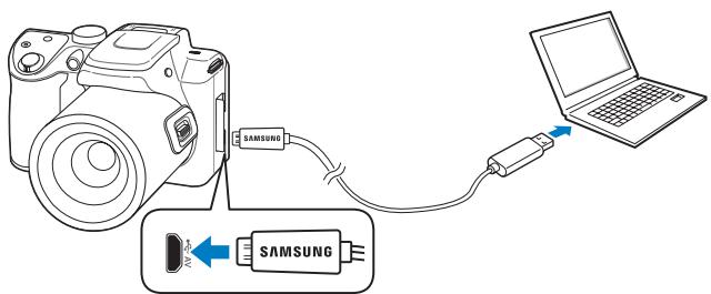 SAMSUNG WB2100 - Übertragen von Dateien auf einen Computer mit Mac-Betriebssystem - 3