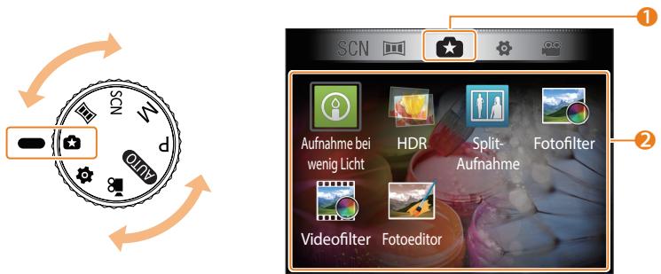 SAMSUNG WB2100 - Auswahlen eines Modusbildschirms - 1
