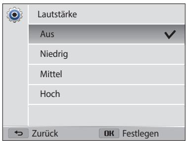 SAMSUNG WB2100 - Einstellungenmenu aufrufen - 3