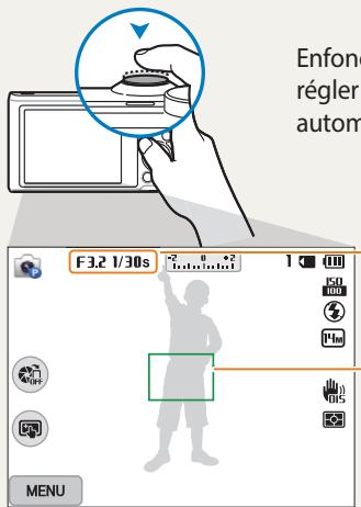 SAMSUNG WB250 - Enoncez le déclencheur à mi-course - 1