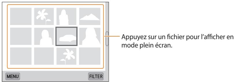 SAMSUNG WB250 - Affichage de fichiers sous forme de miniatures - 2