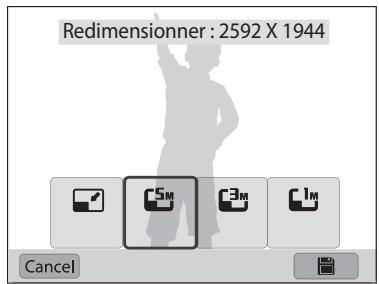 SAMSUNG WB250 - Redimensionnement des photos - 1
