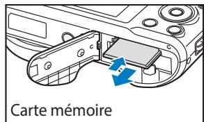 SAMSUNG WB250 - Retrait de la batterie et de la carte mémoire - 2