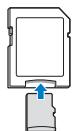 SAMSUNG WB250 - Utilisation de l'adaptateur pour carte mémoire - 1