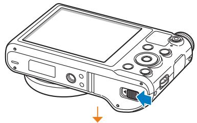 SAMSUNG WB250 - Insertion de la batterie et de la carte mémoire - 1