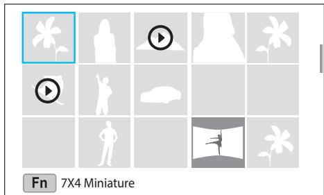 SAMSUNG NX3000 - Affichage des images sous forme de miniatures - 1