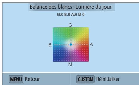 SAMSUNG NX3000 - Personnalisation des options de préréglage de la balance des blancs - 1