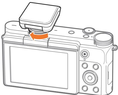 SAMSUNG NX3000 - Fixation du flash externe - 2