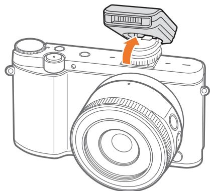 SAMSUNG NX3000 - Fixation du flash externe - 3