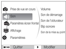 SAMSUNG PL 120 - Accès au menu des paramètres - 1
