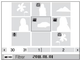 SAMSUNG PL 120 - Affichage de fichiers sous forme de miniatures - 2