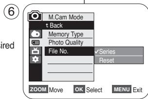 SAMSUNG SC-D263 - Réglage du nombre de fichier - 2