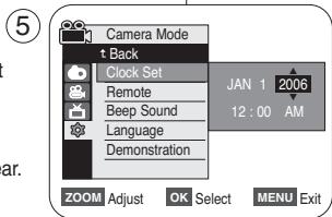 SAMSUNG SC-D263 - Réglage de l'horloge  (Param. Horloge) - 2