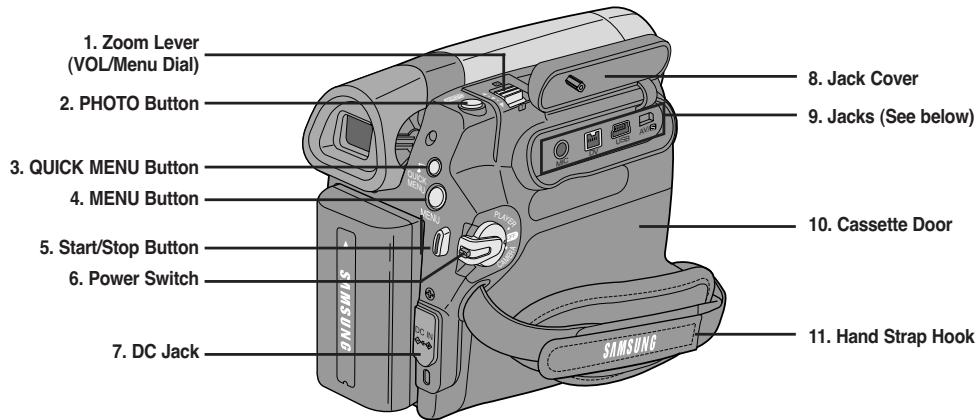 SAMSUNG SC-D263 - Vue de droite et du dessus - 1