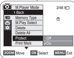 SAMSUNG SC-D263 - Protection contre la suppression accidentelle - 2