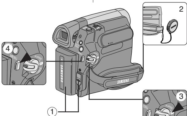 SAMSUNG SC-D263 - Réalisation de votre premier enregistrement - 1
