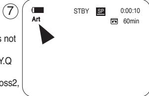 SAMSUNG SC-D263 - Choix des effets visuels - 3
