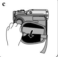 SAMSUNG SC-D305 - Adjusting the Hand Strap - 3