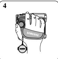SAMSUNG SC-D305 - Attaching the Lens Cover - 4