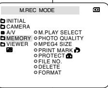 SAMSUNG SC-D305 - Selecting the moving picture sizes - 1