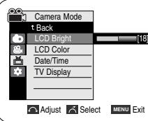 SAMSUNG SC-D455 - Ajuste de la pantalla LCD - 3