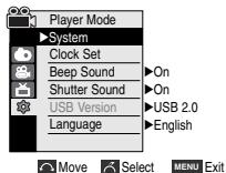 SAMSUNG SC-D455 - Ajuste del sonido del obturador - 2