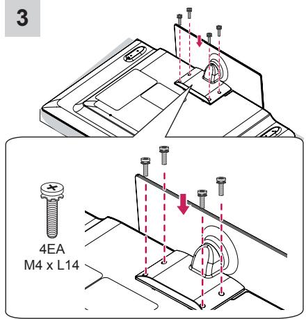 LG 47LB5820 - Attaching the stand - 18