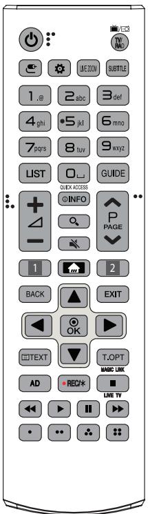 LG 49SJ810V, 55SJ810V - Télécommande - 1