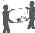 LG 49SJ810V, 55SJ810V - Sollevamento espostamento del TV - 3