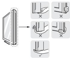 LG 49SJ810V, 55SJ810V - Lifting and moving the TV - 2