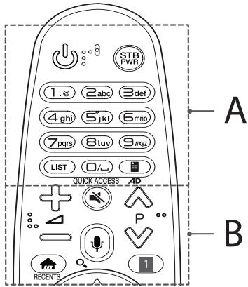 LG 49SJ810V, 55SJ810V - Funções do Comando Magic - 1