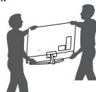 LG 49SJ810V, 55SJ810V - Lifting and moving the TV - 3
