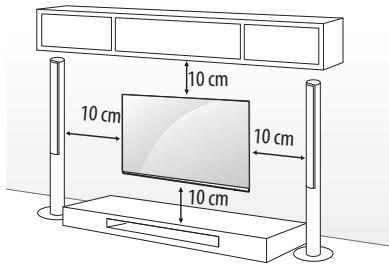 LG 49SJ810V, 55SJ810V - Fixation du support mural - 1