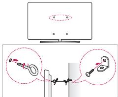 LG 49SJ810V, 55SJ810V - Fixation fiable de la TV au mur - 1