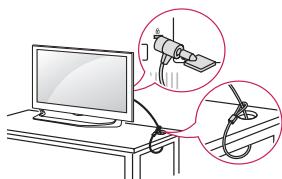 LG 49UH600V - Uso del sistemas de seguidad kensington - 1