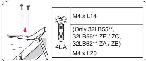 LG 50LB561V - Attaching the stand - 2