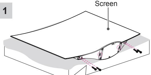 LG 55EC935V - Detaching the stand - 1