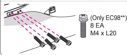 LG 55EC935V - Detaching the stand - 3
