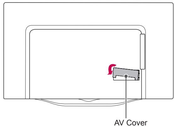 LG 55EC935V - Assembling the AV cover - 1