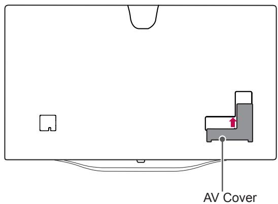 LG 55EC935V - Assembling the AV cover - 3