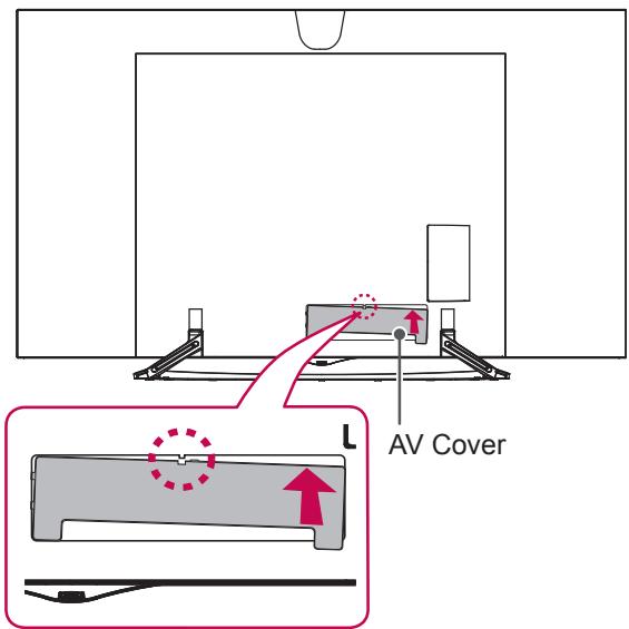 LG 55EC935V - Assembling the AV cover - 2