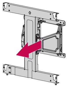 LG 55EC935V - Installazione della staffa per montaggio a parete - 1