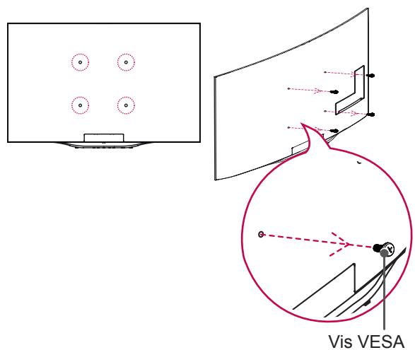 LG 55EC935V - Assemblage du guide d'espacement - 1