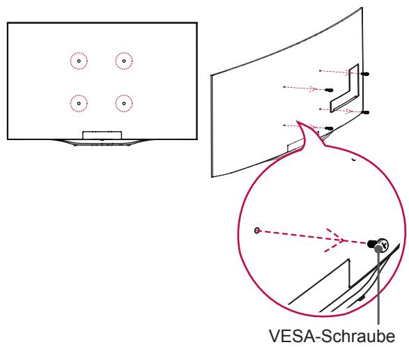 LG 55EC935V - Anbringen der Abstandhalter - 1