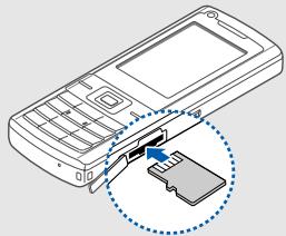 SAMSUNG L700 - Insérer une carte mémoire (facultatif) - 1