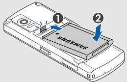 SAMSUNG L700 - Installer la carte SIM ou USIM et la batterie - 5