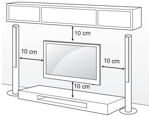LG 55LB5610 - Mounting on a wall - 1